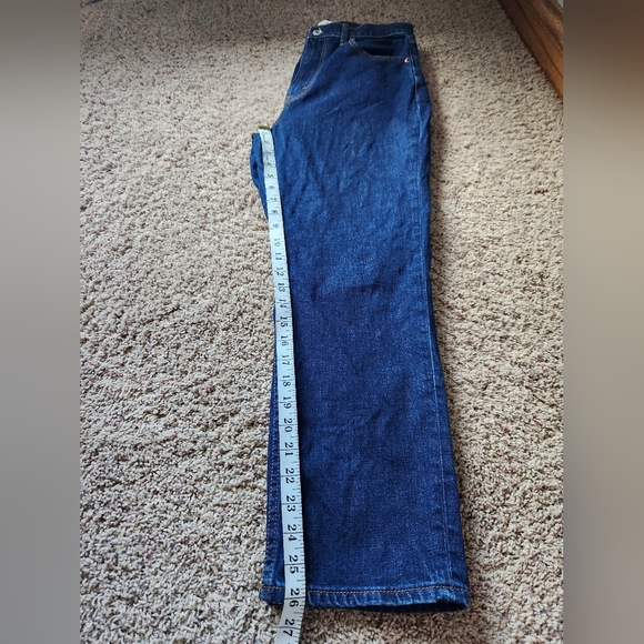 Abercrombie and Fitch Curve Love High Rise Ankle Straight Jeans Size 6/28 - Picture 8 of 9